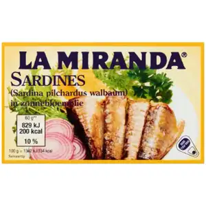 Sardines in Sunflower Oil - La Miranda