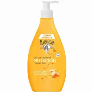 Shea Butter, Sweet Almond & Argan Oil Moisturizing Body Lotion for Very Dry Skin - Le Petit Marseillais