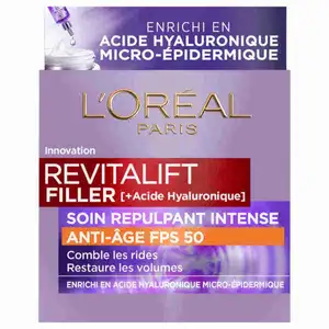 Intense Anti-Aging Plumping Facial Treatment SPF 50 Revitalift Filler Dermo Expertise - L'Oréal