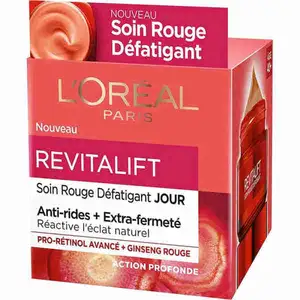 Anti-Wrinkle Red Anti-Wrinkle Facial Cream With Ginseng Revitalift Day Cream - L'Oréal