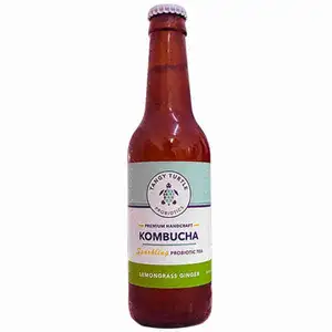 Kombucha Lemongrass Ginger - Tangy Turtle Probiotics