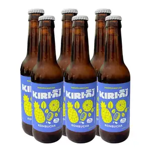 Kombucha Pineapple Mint Lime X6 - Kiri Beverages