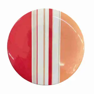 Pink Line Round Melamine Trivet (Food Cover)