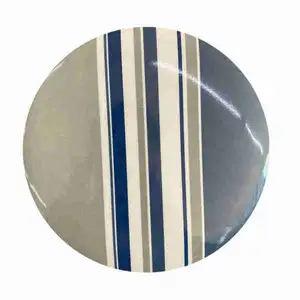 Grey Line Round Melamine Trivet (Food Cover)