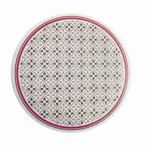 Flower Round Melamine Trivet (Food Cover)