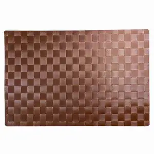 Brown Grid Table Set