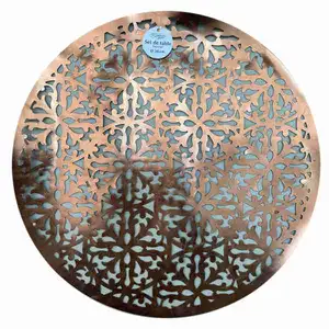 Gold Round Roman Table Set