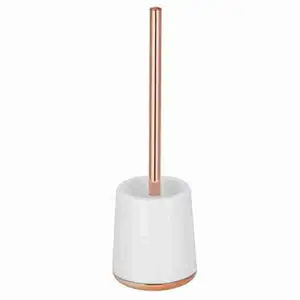 White Toilet Brush Set