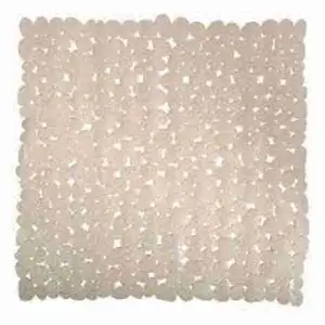 Pebbles Transparent Showermat Nude - Spirella