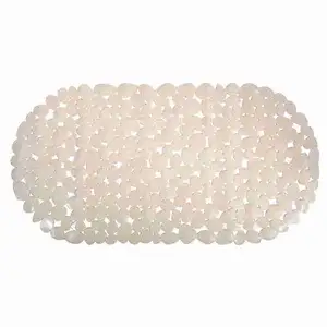 Pebbles Transparent Showermat Nude - Spirella