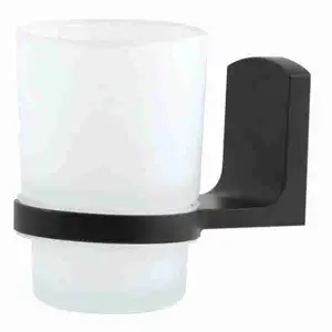 Tumbler & Holder Matt-Black - Spirella