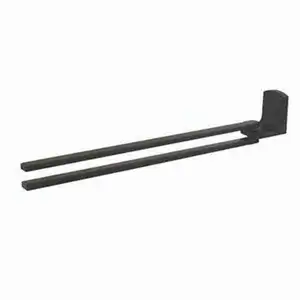 Wall-Mounted Towel Rack Matt-Black 37cm - Spirella