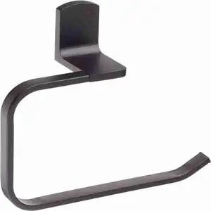 Wall-Mounted Towel Holder Matt-Black - Spirella