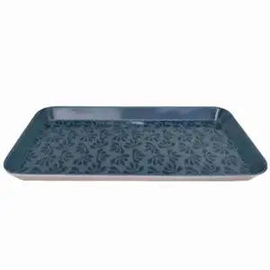 Rectangular Melamine Blue Tray