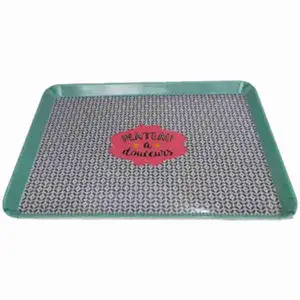 Rectangular Melamine Geocolor Tray