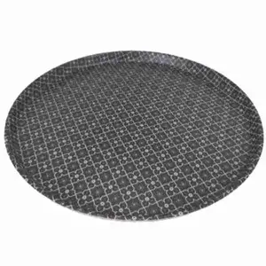 Round Gray Flower Tray