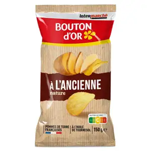 Old-Fashion Plain Potato Chips - Bouton d'Or