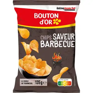 Barbecue Flavored Potato Chips - Bouton d'Or