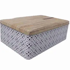 Batic Broc Metal Box (Wood Cover)