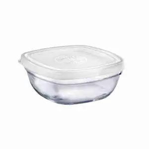 White Lid Freshbox Clear Square - Duralex
