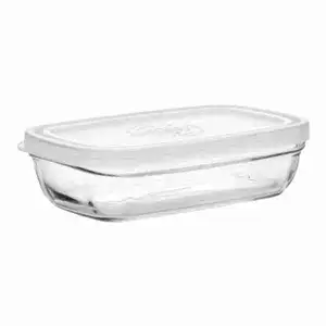 White Lid Freshbox Clear Rectangular - Duralex