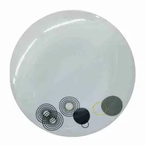 White Plate with Bubbles - Duralex