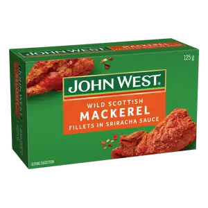 Wild Scottish Mackerel Fillets in Sriracha Sauce - John West
