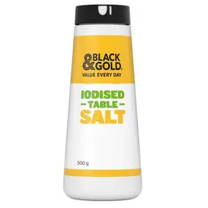 Iodised Table Salt - Black & Gold