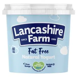 Fat Free Natural Yogurt - Lancashire Farm