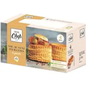 4 Vol-Au-Vent Puff Pastry - Trois Chefs