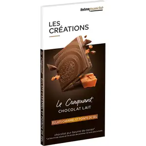 Milk Chocolate with Caramel Pieces and a Hint of Salt - Les Créations