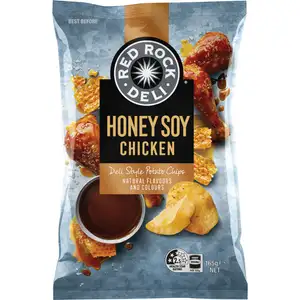 Honey Soy Chicken Flavoured Potato Chips - Red Rock Deli
