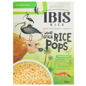 Gluten Free Whole Grain Rice Pops Original - Ibis Rice
