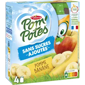 Apple Banana No Sugar Added - Pom'Potes