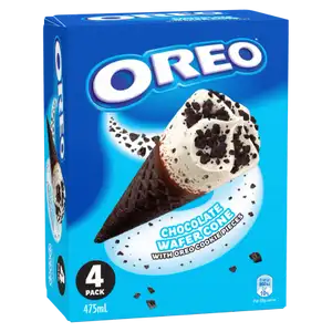 Chocolate Wafer Cone with Oreo Cookies Pieces - Oreo