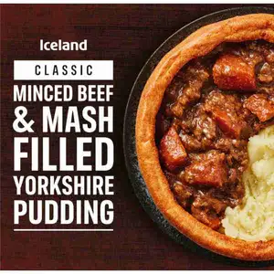 Classic Minced Beef & Mash Filled Yorkshire Pudding - Iceland