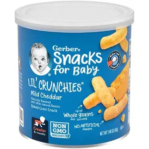 Baby Lil' Crunchies Mild Cheddar Baked Corn - Gerber