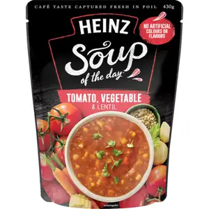 Tomato Vegetable & Lentil Soup - Heinz