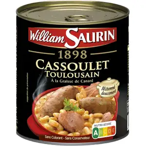Toulouse Cassoulet with Duck Fat - William Saurin