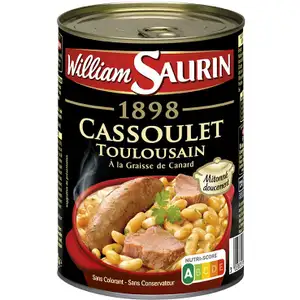 Toulouse Cassoulet with Duck Fat - William Saurin