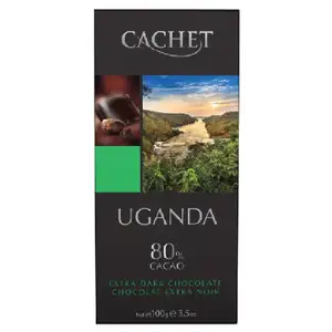 Uganda Extra Dark Chocolate 80% Cacao - Cachet