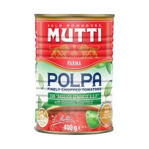 Finely Chopped Tomatoes Pulp with Basil - Mutti