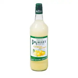 Lemon Pulp Syrup No Sugar Added - Bigallet