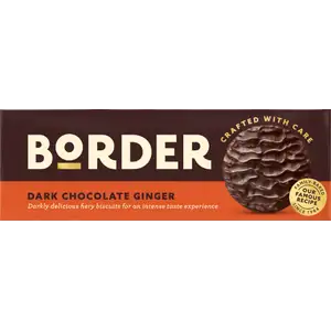 Dark Chocolate Ginger Biscuits - Border