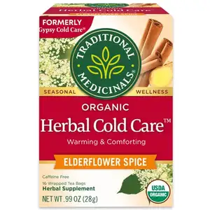 Organic Herbal Cold Care Teaelder Flower Spice - Traditional Medicinals
