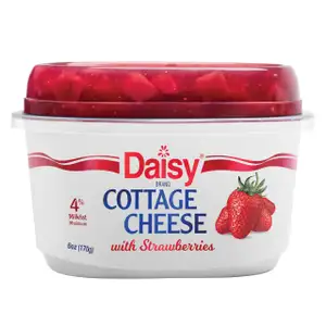 Cottage Cheese with Strawberries - Daisy