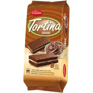 Tortina Filled with Cocoa Cream Flavored - Vincinni