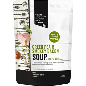 Green Pea & Smokey Bacon Soup - South Australian Food Company 