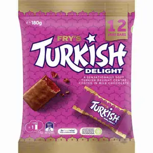 Fry's Turkish Delight Coated in Milk Chocolate Bar