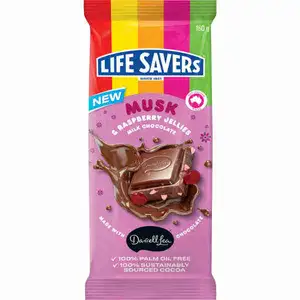 Musk & Raspberry Jellies Milk Chocolate - Life Savers